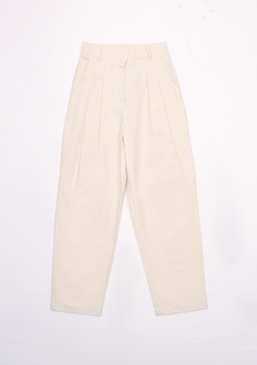 [샘플세일]Classic cotton two turk pants_Cream