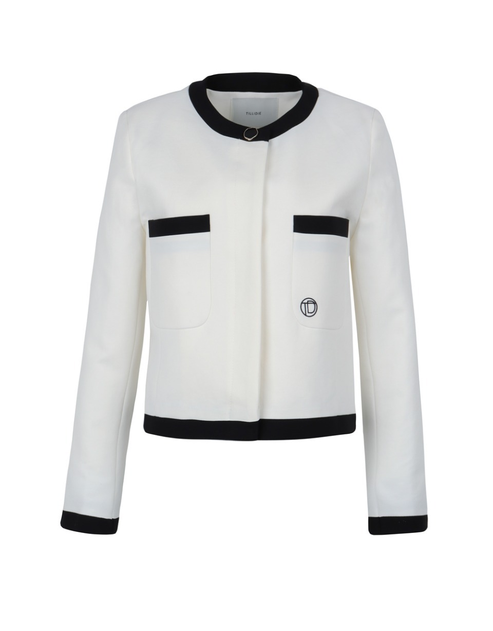 [샘플세일]TD Logo contrast jacket_White