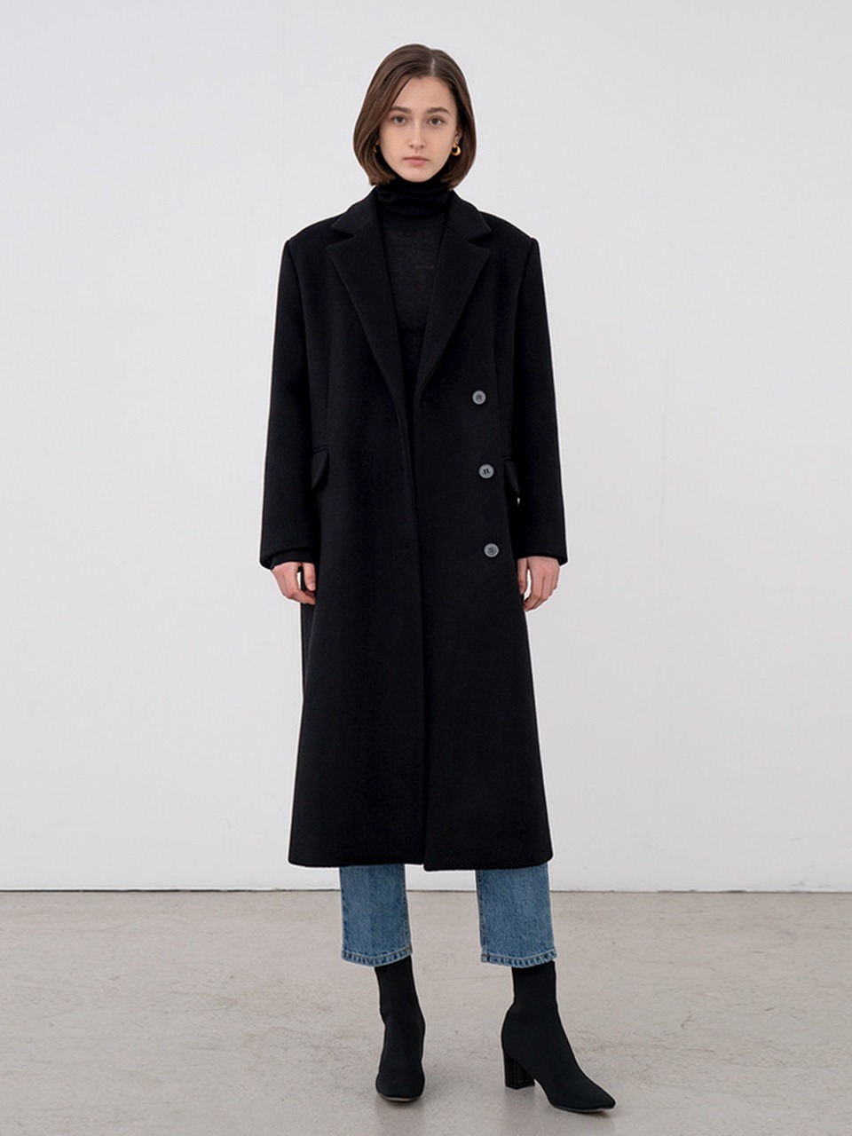 [전미도 착용]Classic long wool coat [2color]