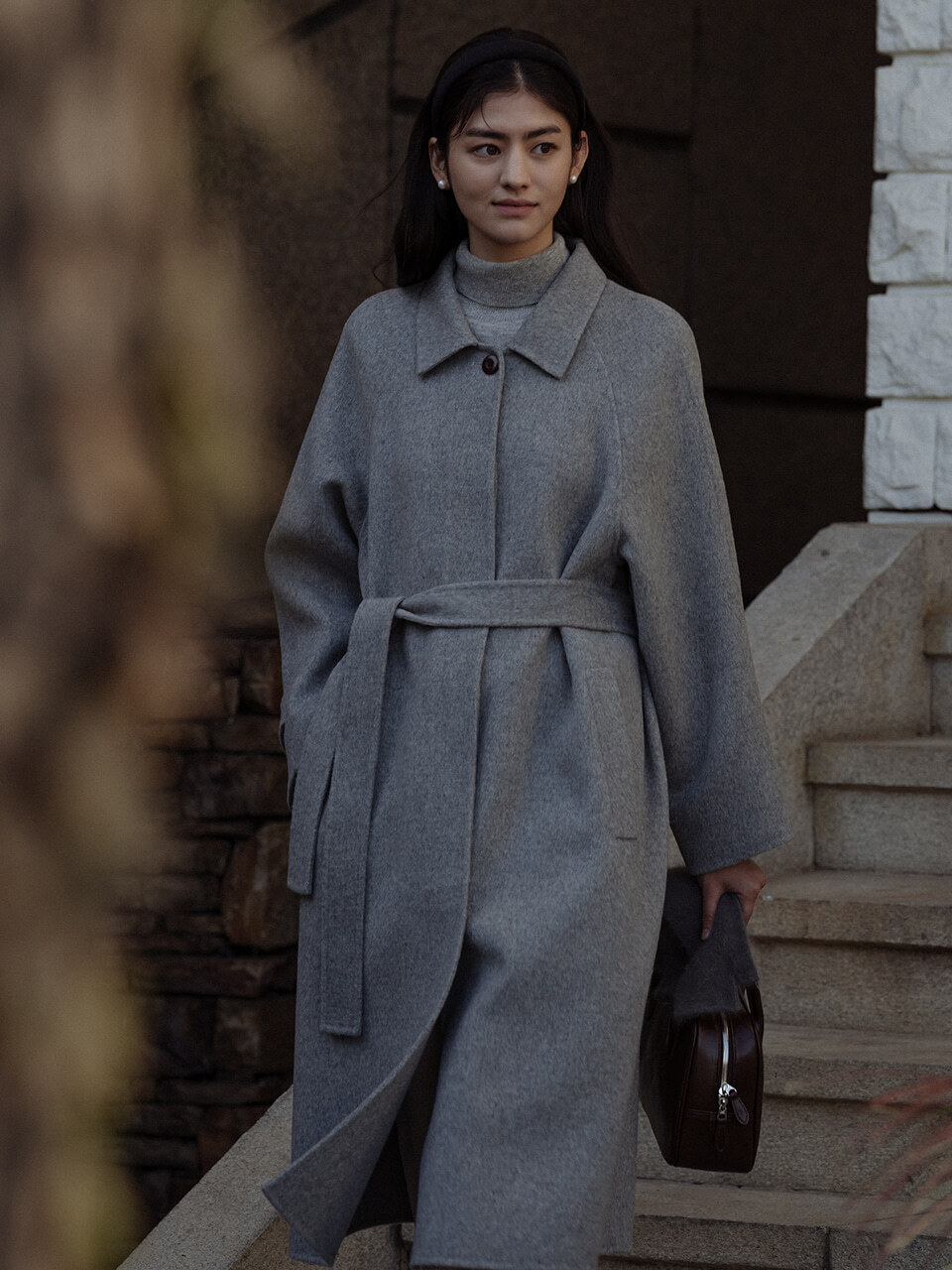 [샘플세일]Handmade wool long coat_Gray