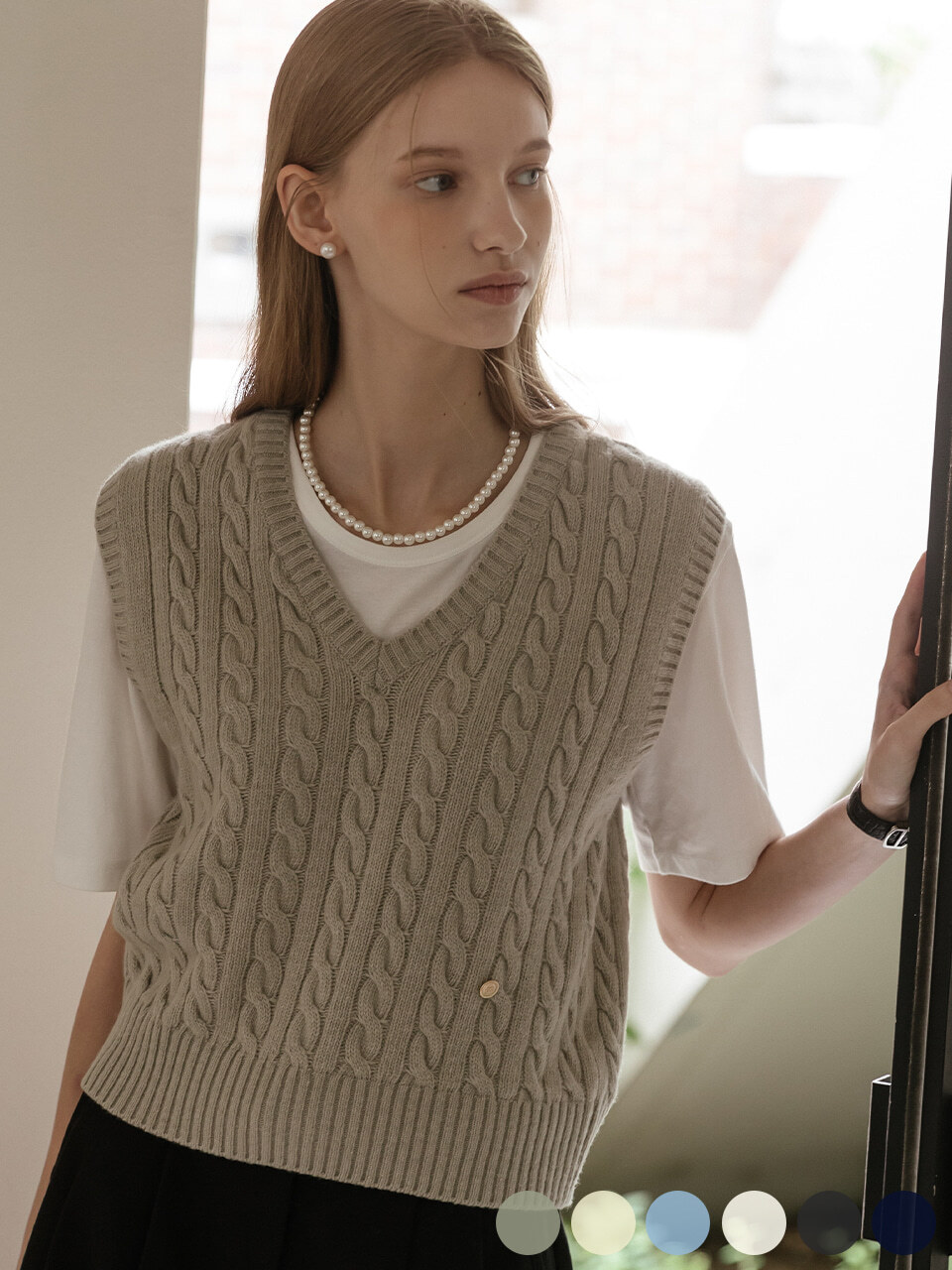 [조보아 착용]Monica knit vest[6color]